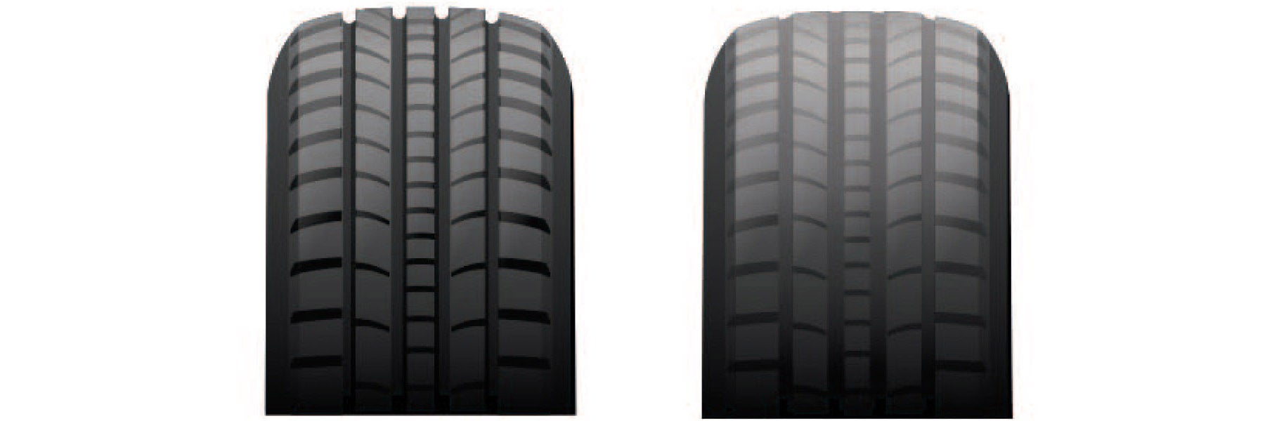 Tire tread depth comparison at Crain Kia of Conway in Conway AR
