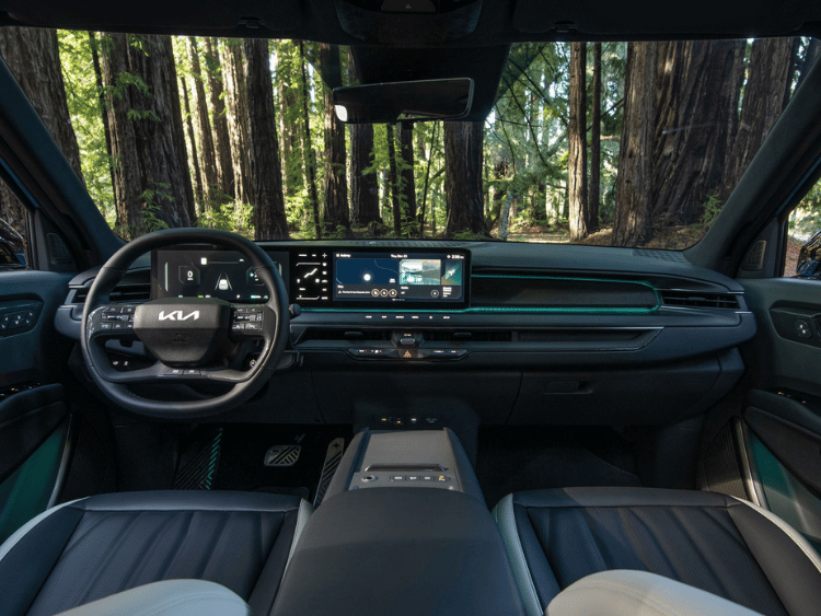 EV9 interior at Crain Kia of Conway in Conway, AR
