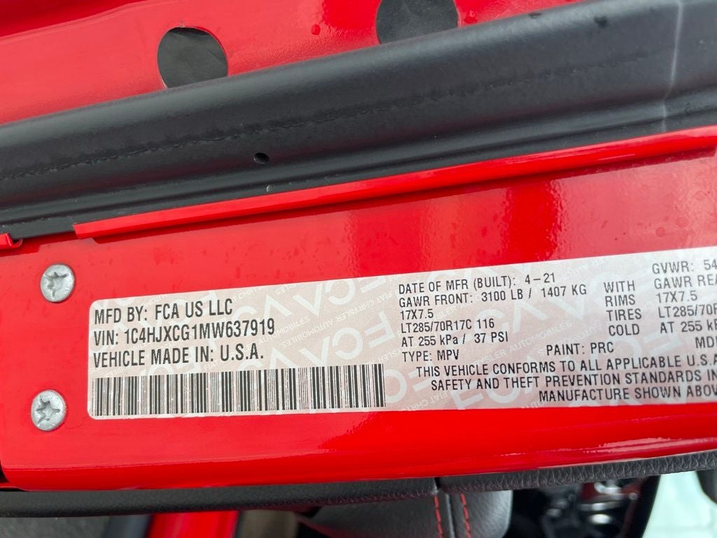 2021 Jeep Wrangler Rubicon - NAVIGATION / APLINE PEMIUM AUDIO