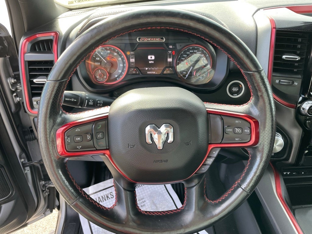 2019 RAM 1500 Rebel - RED INTERIOR ACCENTS / LEATHER BUCKET SEATS