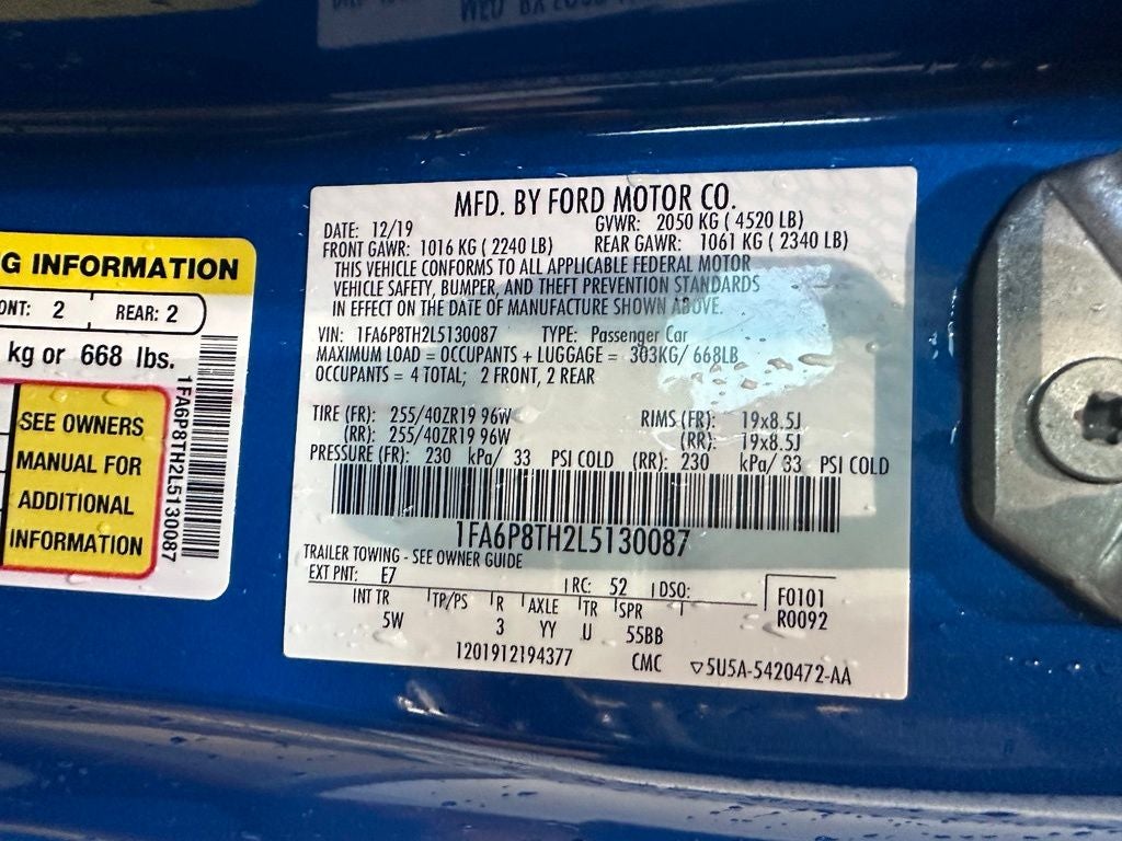 2020 Ford Mustang EcoBoost Premium - ADAPTIVE CRUISE / CD PLAYER