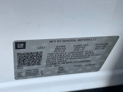 2018 Chevrolet Traverse Premier - SKYSCAPE POWER SUNROOF / VENTILATED SEATS