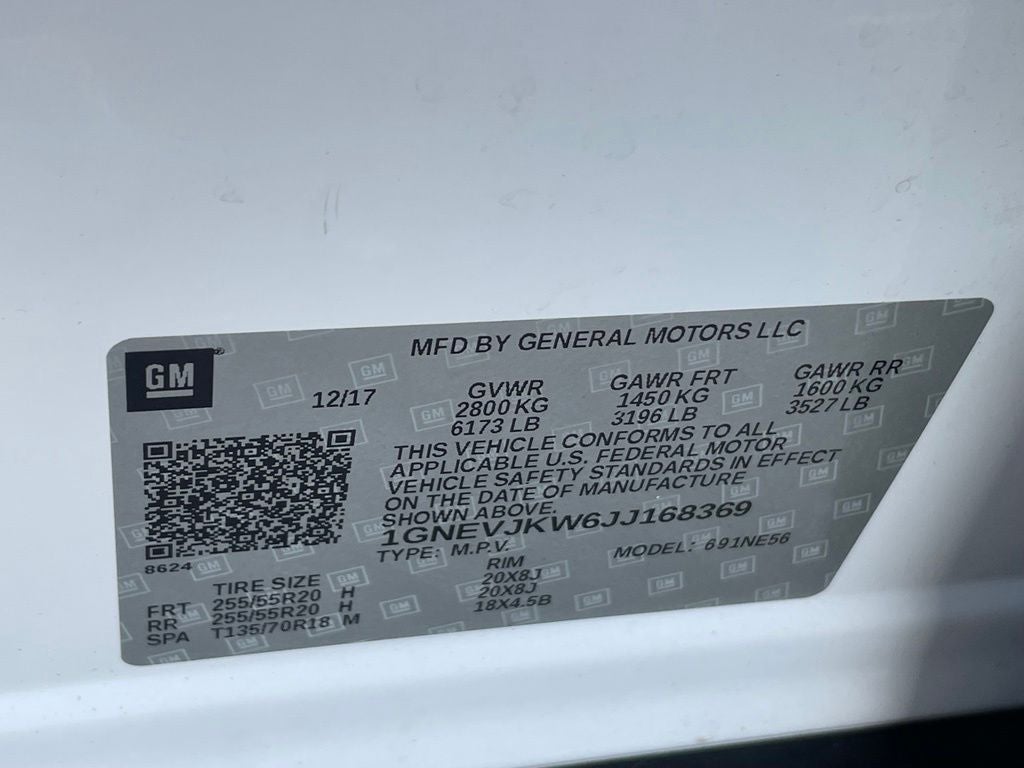 2018 Chevrolet Traverse Premier - SKYSCAPE POWER SUNROOF / VENTILATED SEATS