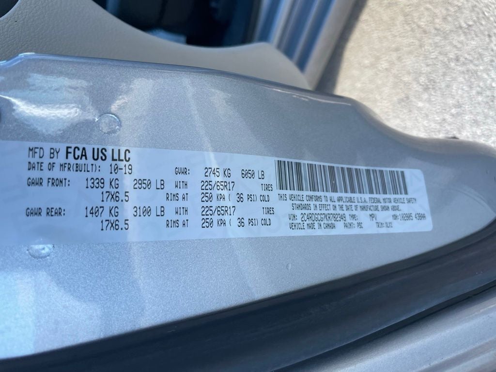 2019 Dodge Grand Caravan SXT REMOTE START / 3RD ROW STOW N GO