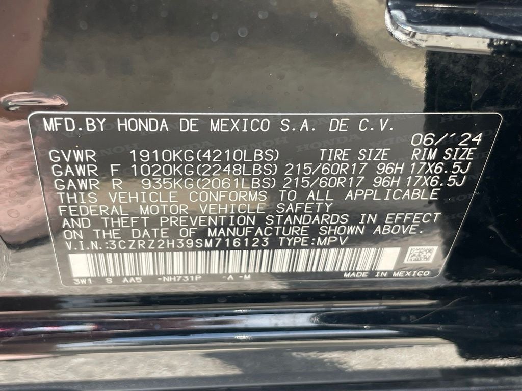 2025 Honda HR-V LX - ADAPTIVE CRUISE / APPLE CARPLAY