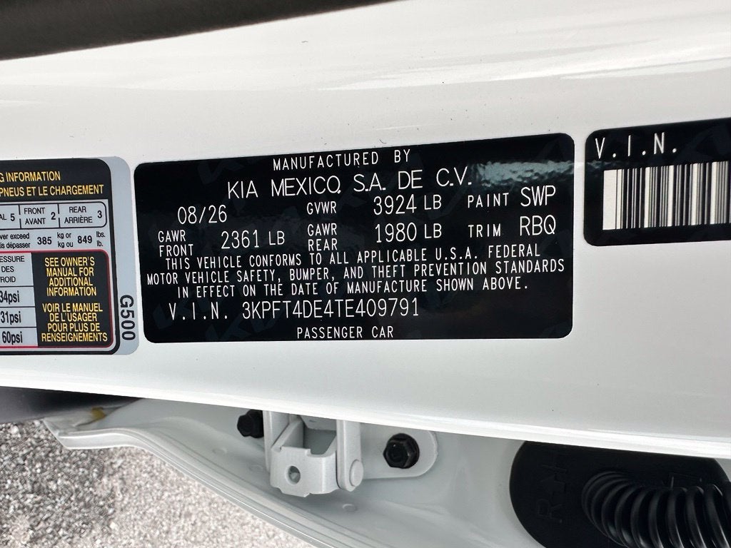 2026 Kia K4 LXS