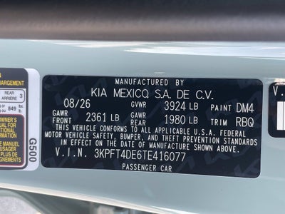 2026 Kia K4 LXS