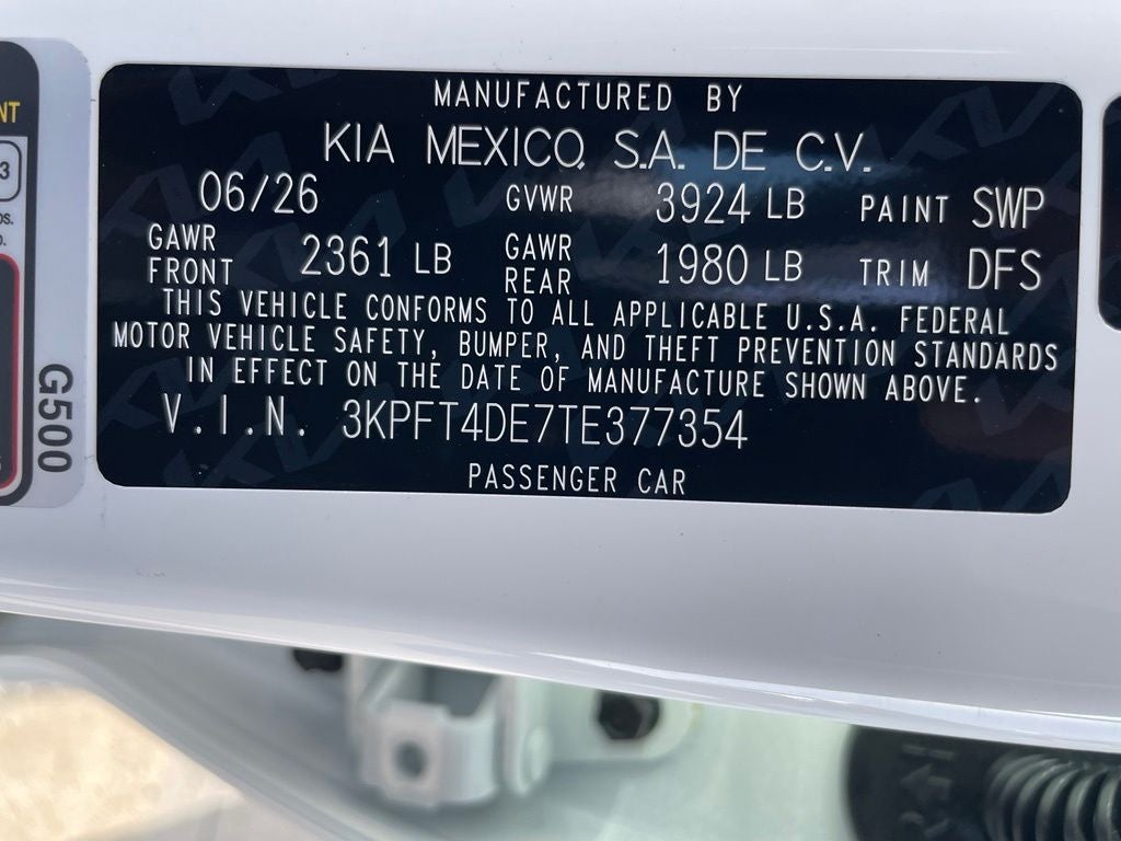 2026 Kia K4 LXS