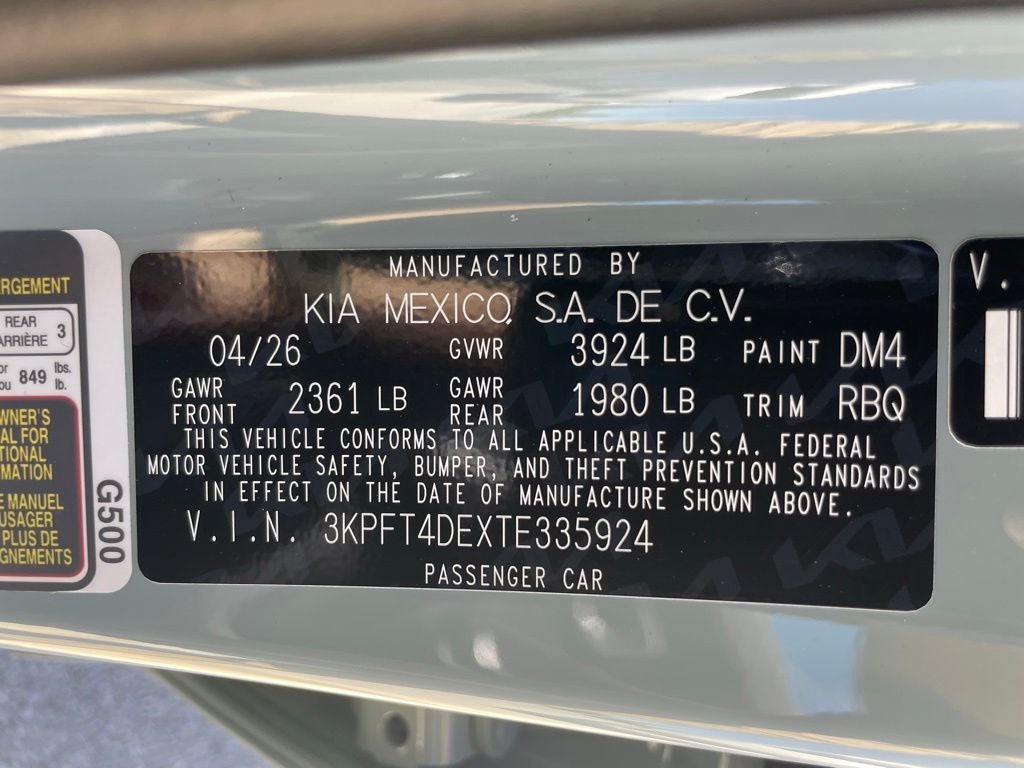 2026 Kia K4 LXS