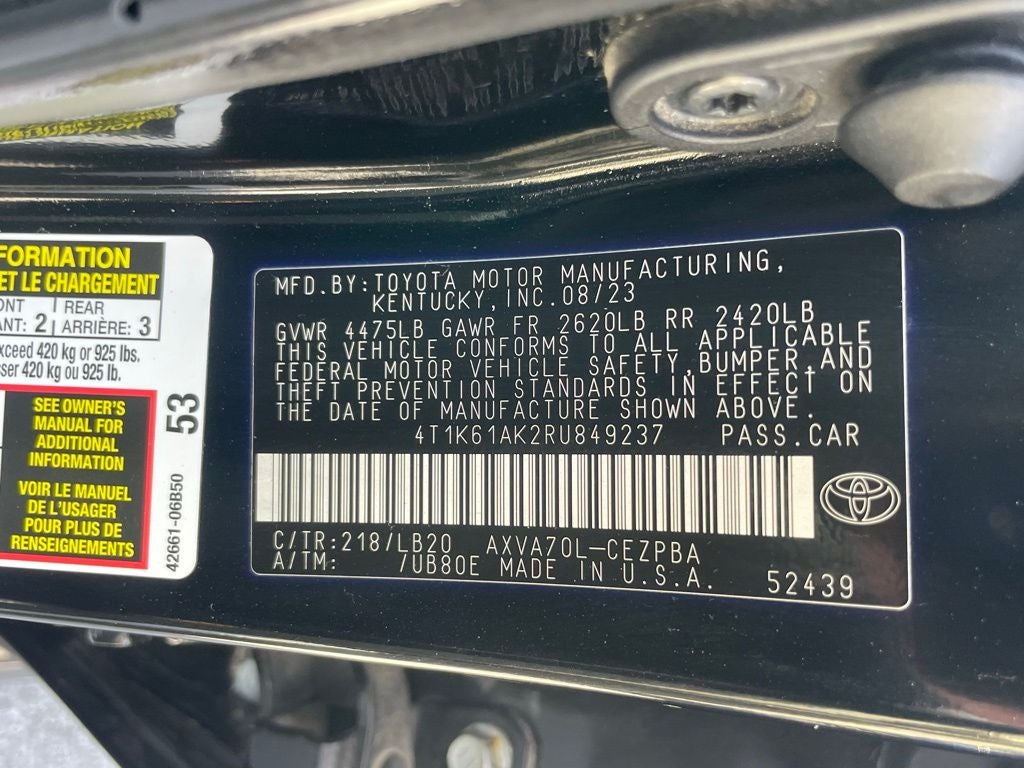 2024 Toyota Camry XSE - PANORAMIC SUNROOF / RADAR CRUISE