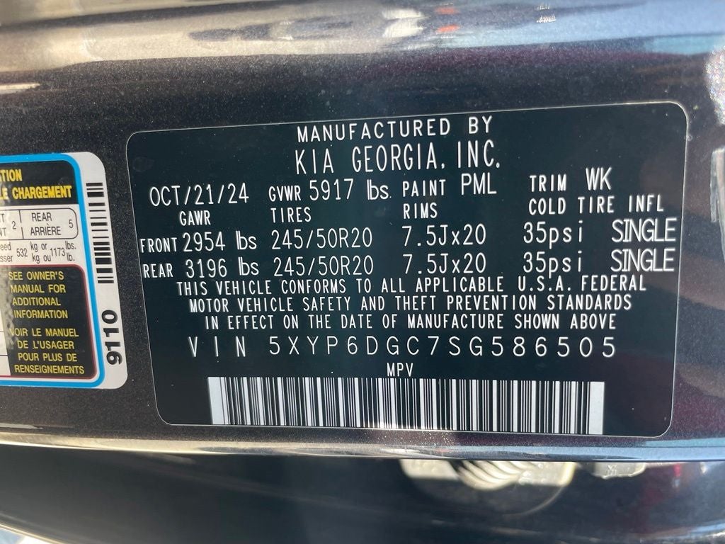 2025 Kia Telluride S - KIA CERTIFIED / POWER MOONROOF