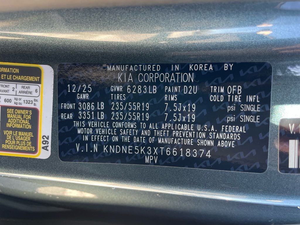 2026 Kia Carnival SX