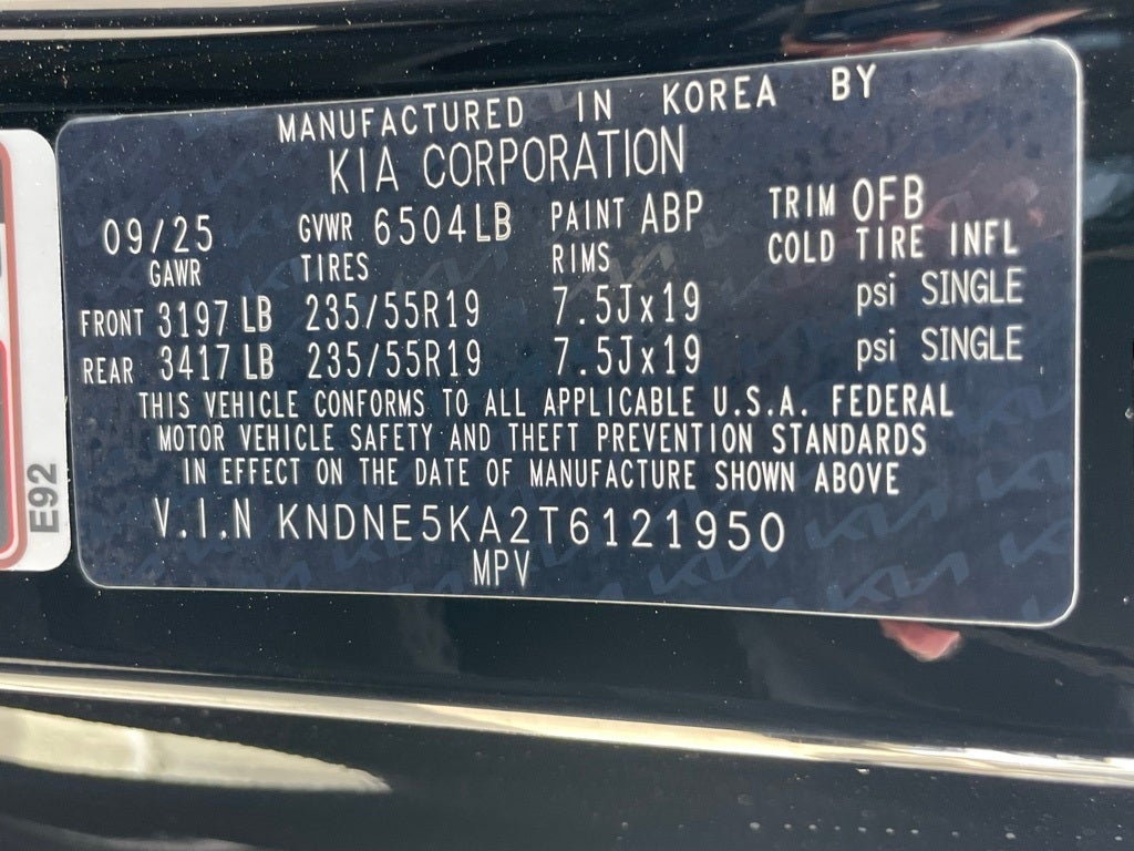 2026 Kia Carnival Hybrid SX