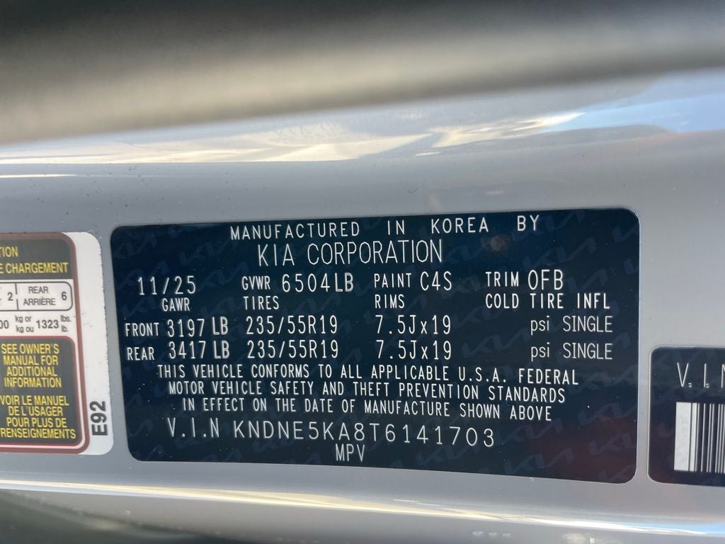 2026 Kia Carnival Hybrid SX