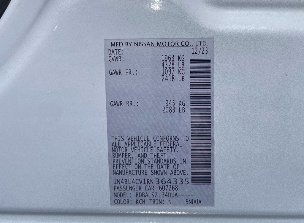 2024 Nissan Altima 2.5 SR Clean CarFax, One Owner