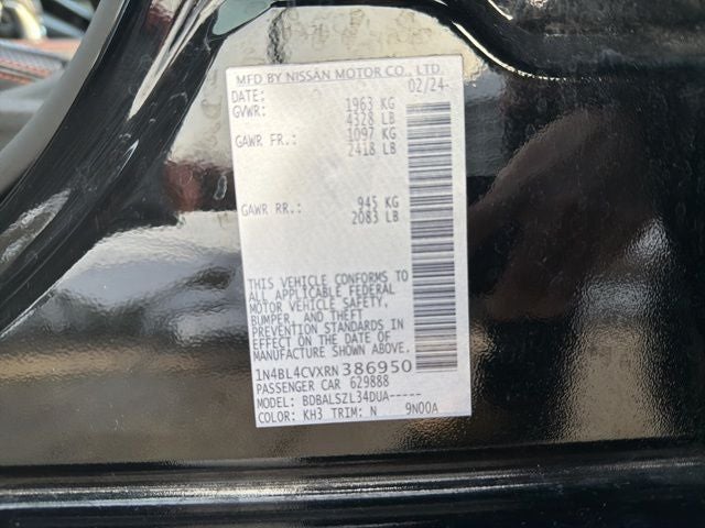 2024 Nissan Altima 2.5 SR