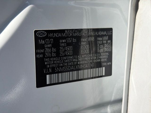 2021 Hyundai Santa Fe Calligraphy CARFAX 1-OWNER