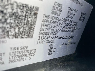 2021 Chevrolet Silverado 1500 LT Trail Boss