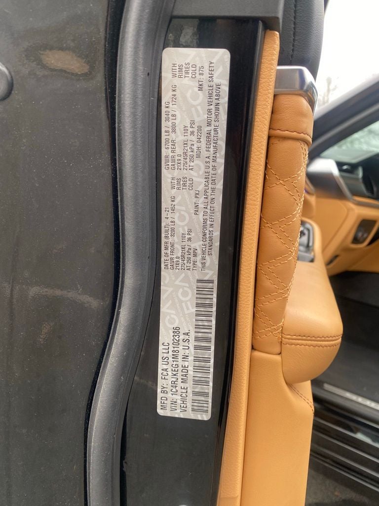 2021 Jeep Grand Cherokee L Summit