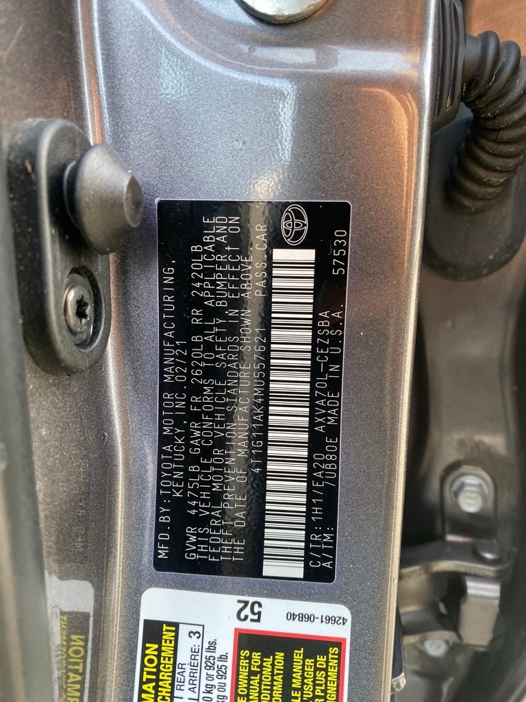 2021 Toyota Camry SE