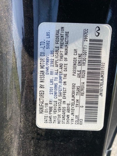 2018 INFINITI Q60 3.0t LUXE