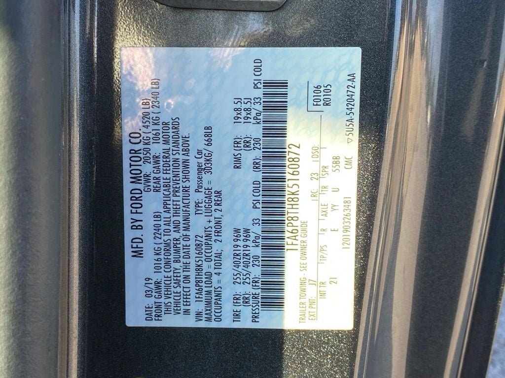 2019 Ford Mustang EcoBoost