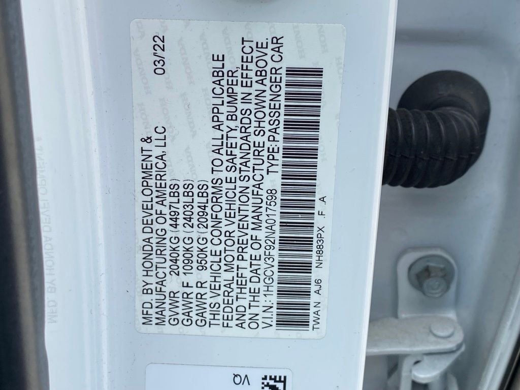 2022 Honda Accord Hybrid Touring