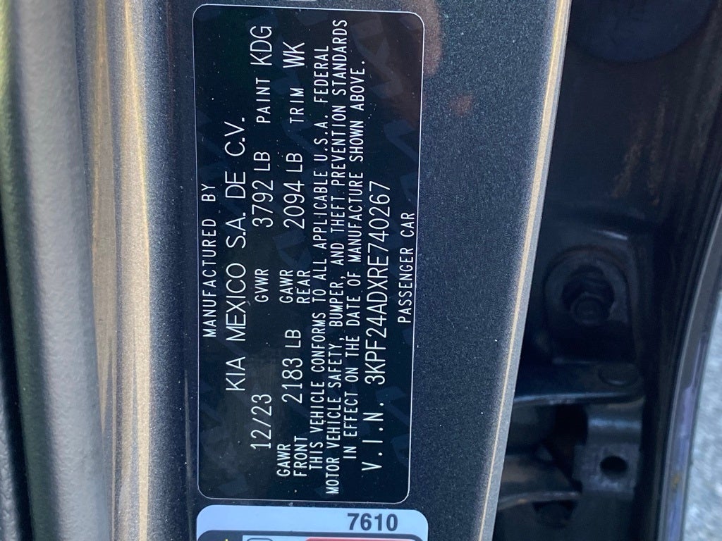 2024 Kia Forte LXS 1 OWNER CLEAN CARFAX TECHNOLOGY PACKAGE