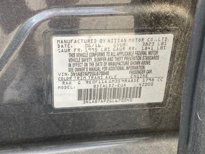 2016 Nissan Sentra SV