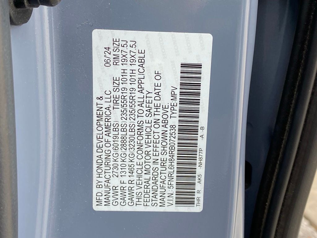 2024 Honda Odyssey Touring