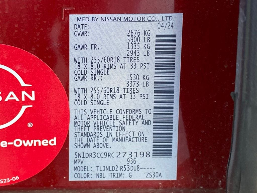 2024 Nissan Pathfinder SL