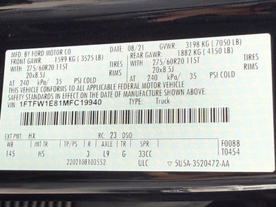 2021 Ford F-150 Lariat CLEAN CARFAX