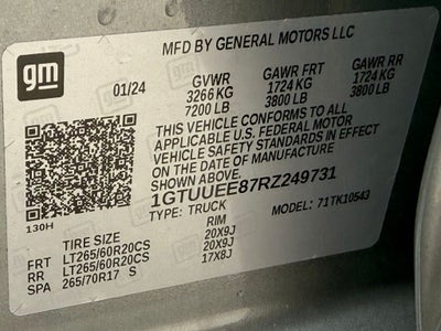 2024 GMC Sierra 1500 AT4 4WD