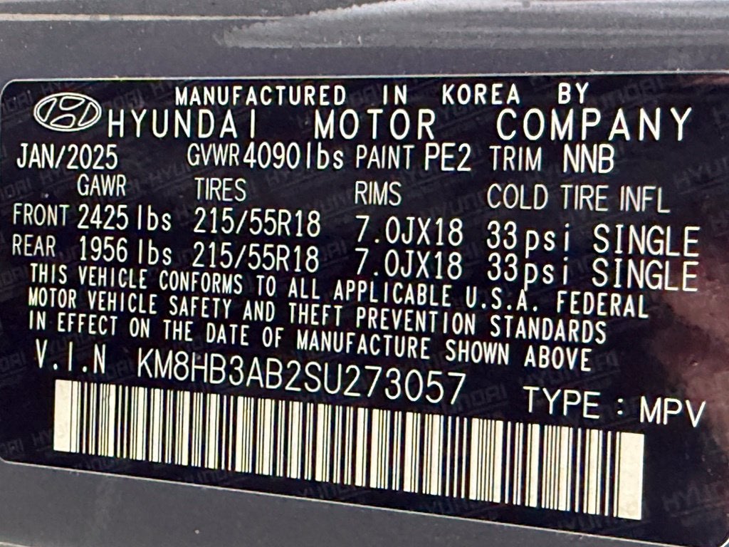 2025 Hyundai Kona SEL - HYUNDAI CPO / SUNROOF / CLEAN CARFAX