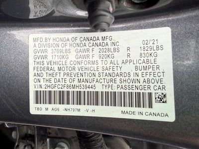 2021 Honda Civic Sport