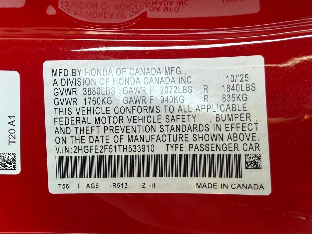 2026 Honda Civic Sport