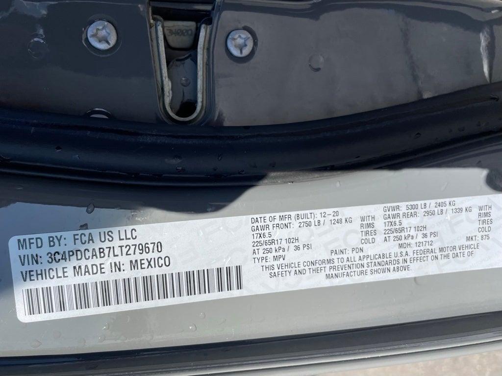 2020 Dodge Journey SE 3RD ROW SUV