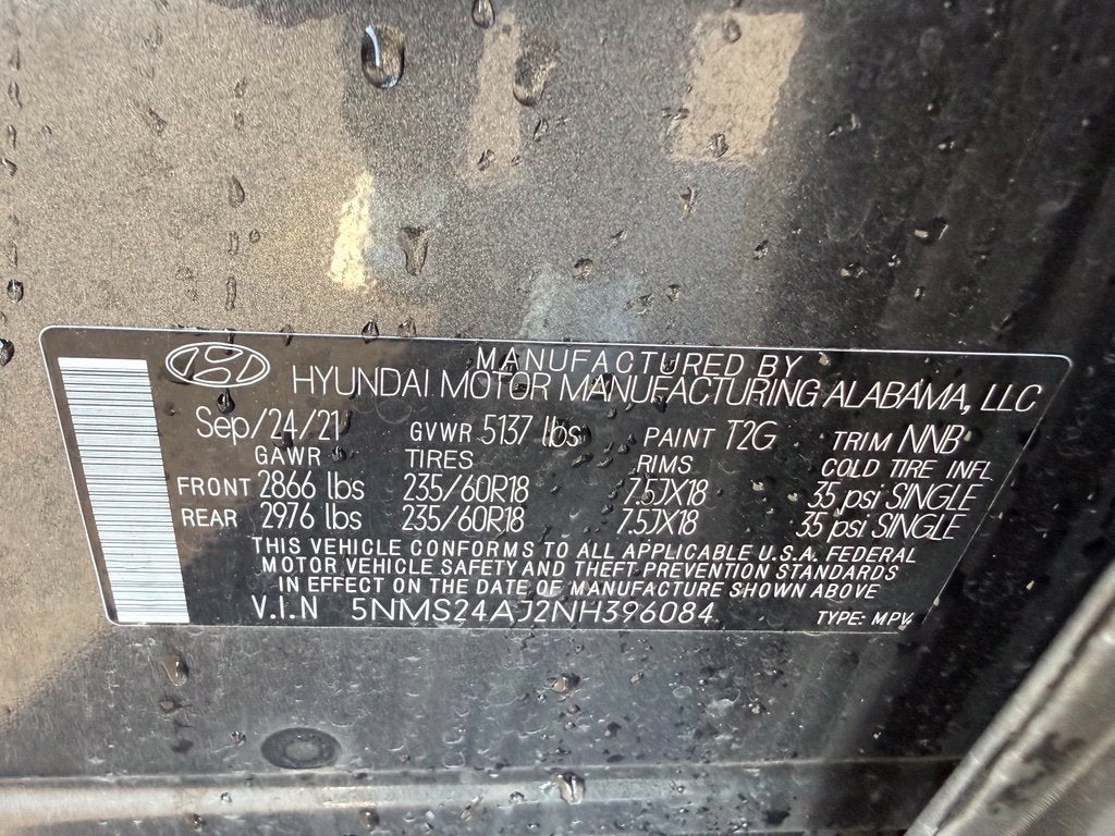 2022 Hyundai Santa Fe SEL CPO ELIGIBLE