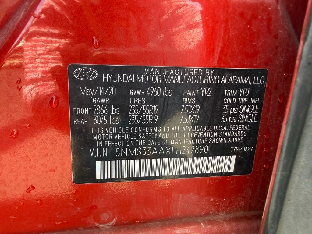 2020 Hyundai Santa Fe SEL