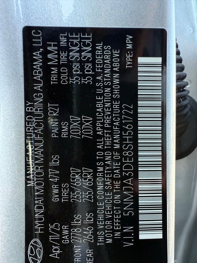 2025 Hyundai Tucson SE