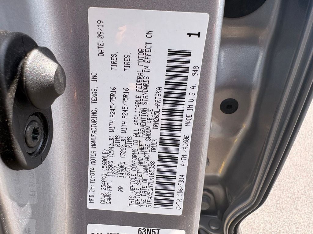 2020 Toyota Tacoma SR