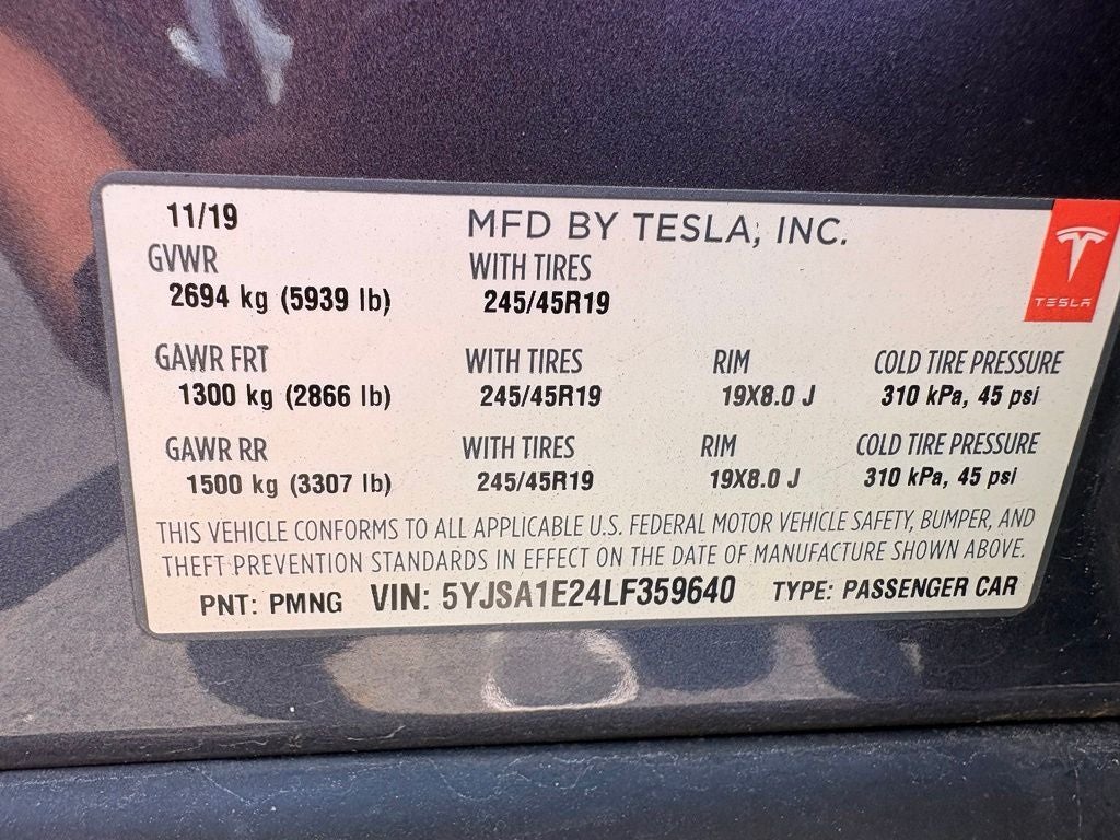 2020 Tesla Model S Long Range Plus