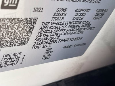 2022 GMC Yukon SLT Premium Luxury Package-Clean Carfax