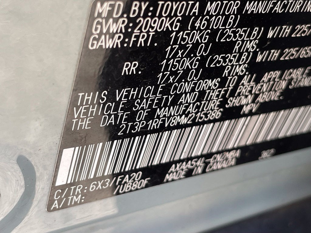 2021 Toyota RAV4 XLE