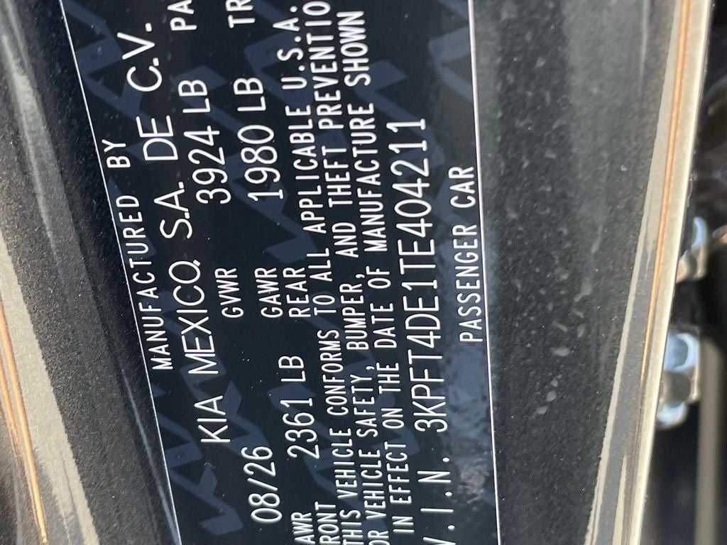 2026 Kia K4 LX
