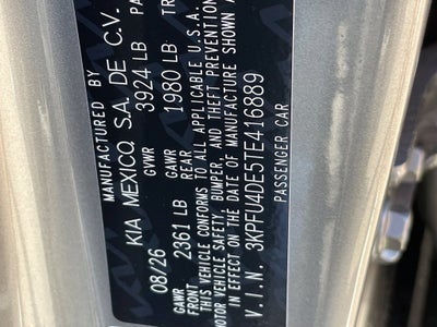 2026 Kia K4 EX