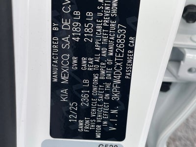 2026 Kia K4 GT-Line Turbo