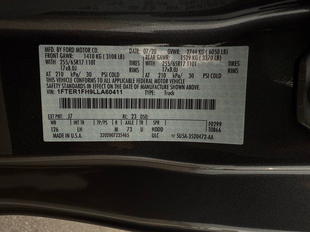 2020 Ford Ranger XLT - 4WD / CLEAN CARFAX