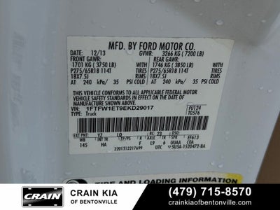 2014 Ford F-150 Lariat - 4WD / CLEAN CARFAX / ONE OWNER