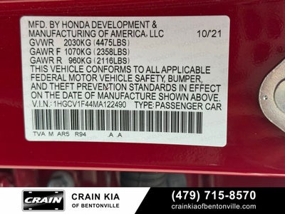 2021 Honda Accord Sport Special Edition